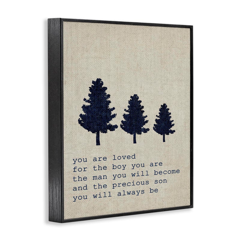 Stupell Industries Stupell Home DÃ©cor You are Loved Son Trees Oversized Framed Giclee Texturized Art, 16 x 1.5 x 20, Proudly Made in USA - Image 3